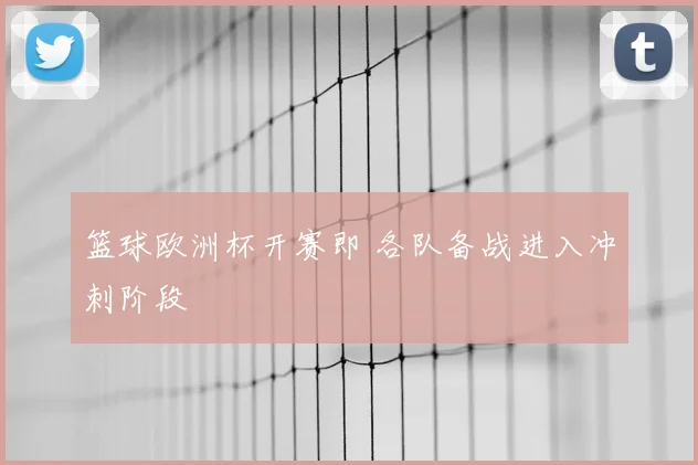 篮球欧洲杯开赛即 各队备战进入冲刺阶段